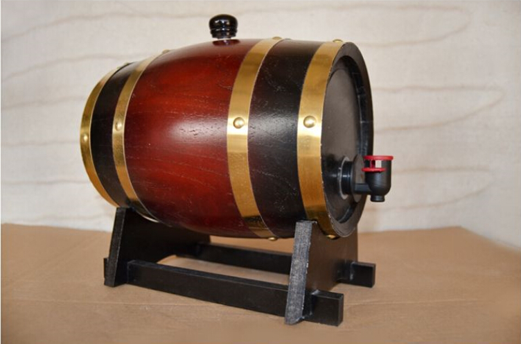 松木喷红漆葡萄酒酒酒桶红酒松木桶